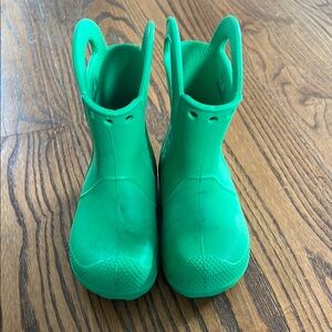Crocs Green Rain Boots C9